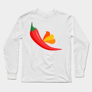 Pepper on fire Long Sleeve T-Shirt